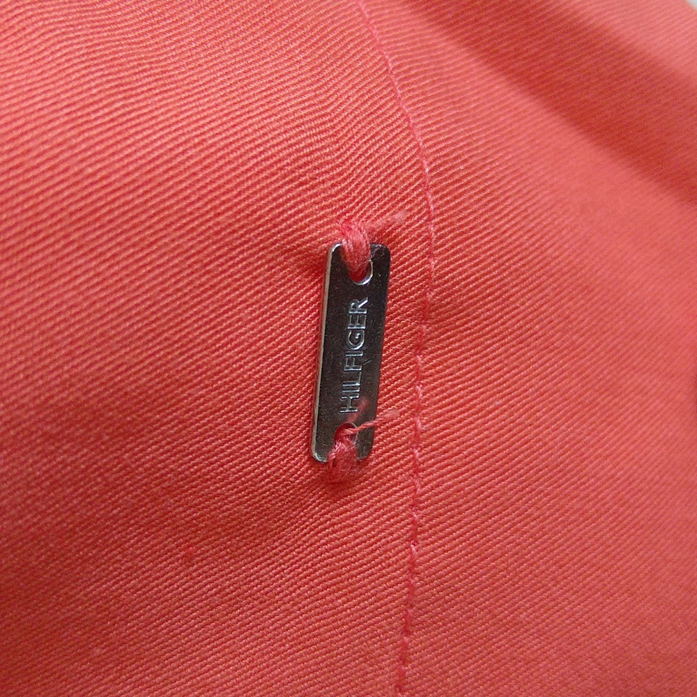 Tommy Hilfiger girl's sleeveless color block pink & orange shift party dress - Picture 6 of 12